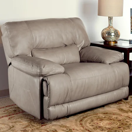 Power Recliner with Large Pillow Arms